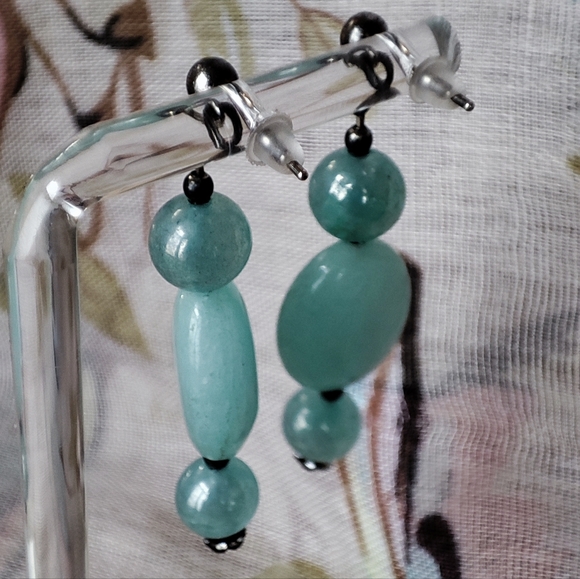 LC Liz Claiborne Laura Conrad Signed Beaded 3 Strand Necklace Mint Satin Cord - Picture 10 of 14